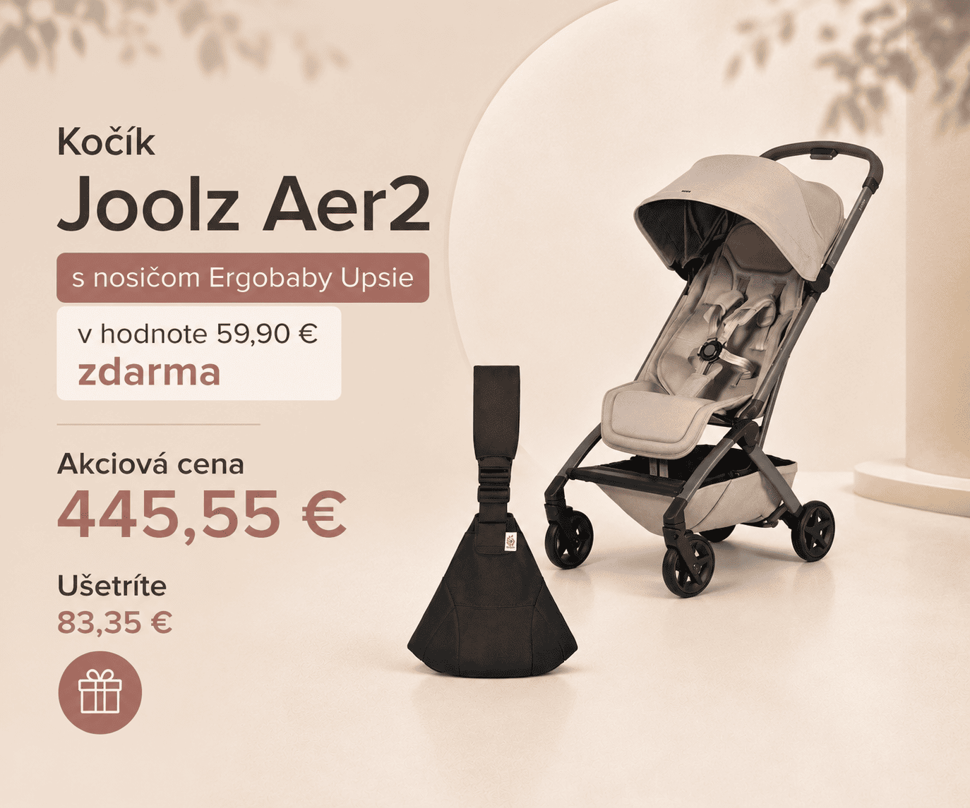 Joolz Aer2 s ergobaby nosičom Upsie zdarma